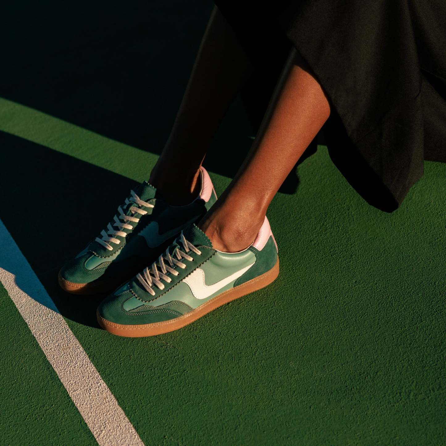 SNEAKERS GREEN SUEDE