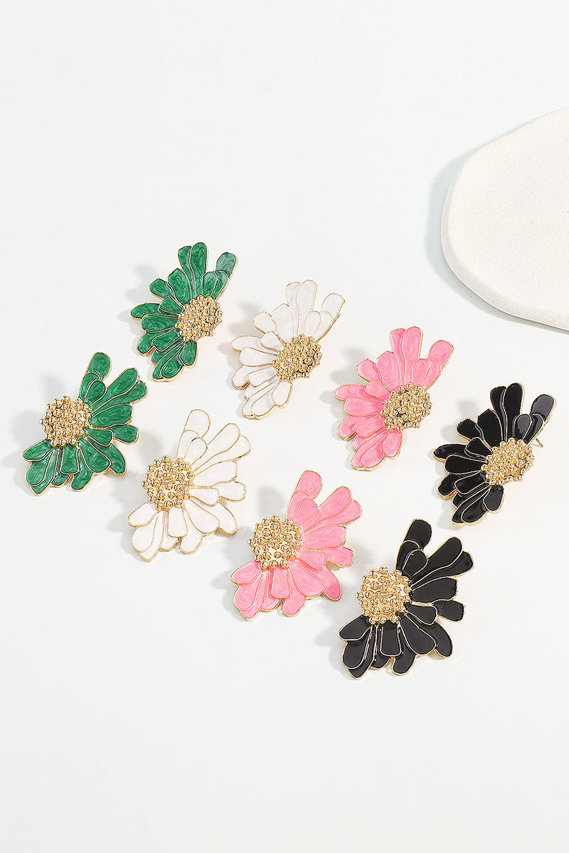 Flower Shape Boho Alloy Vintage Stud Earrings