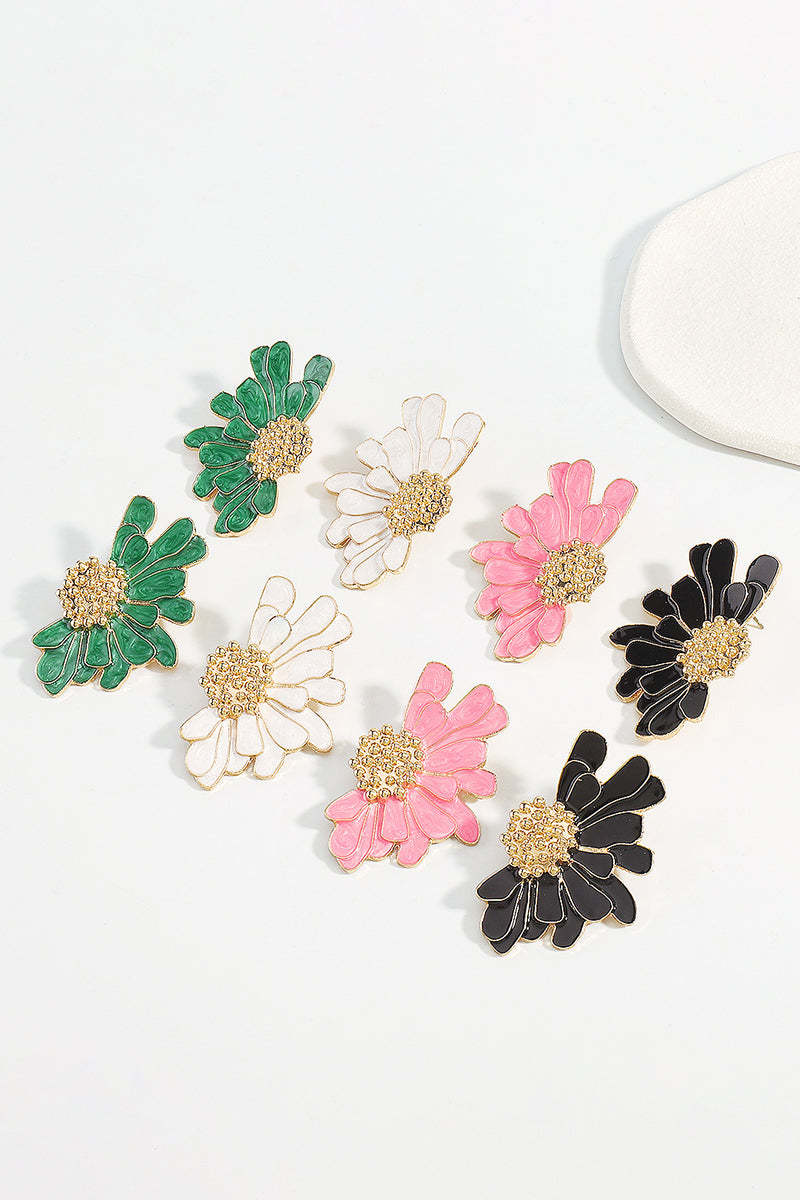 Flower Shape Boho Alloy Vintage Stud Earrings
