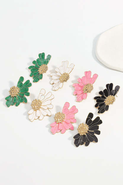 Flower Shape Boho Alloy Vintage Stud Earrings