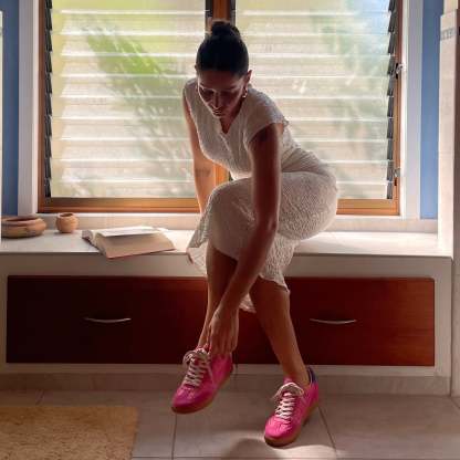 NOTICE SNEAKERS PINK SUEDE