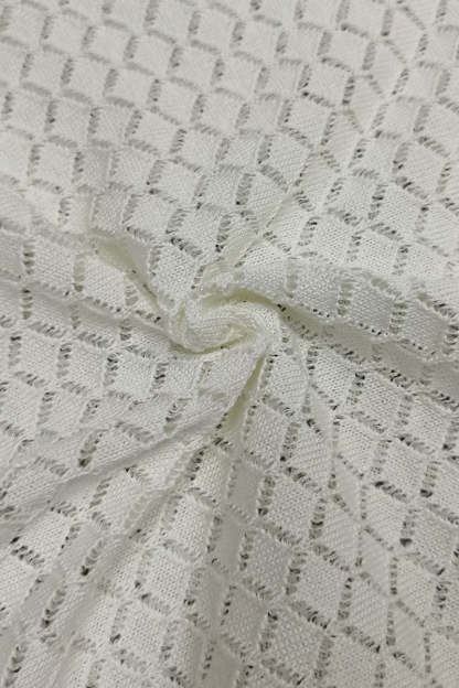 Crochet Irregular Neck Cami Hollow Out High Slit White Cover Up Maxi Dresses