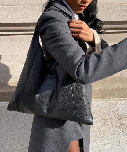 Mia Tote Black Leather