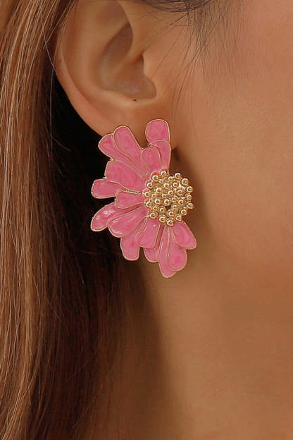 Flower Shape Boho Alloy Vintage Stud Earrings