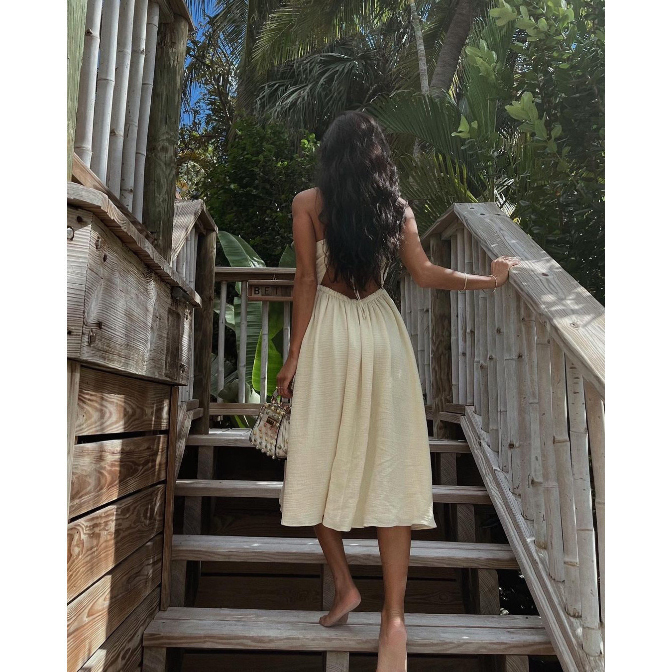 Vacation Wrap V-Neck Slit Maxi Dresses