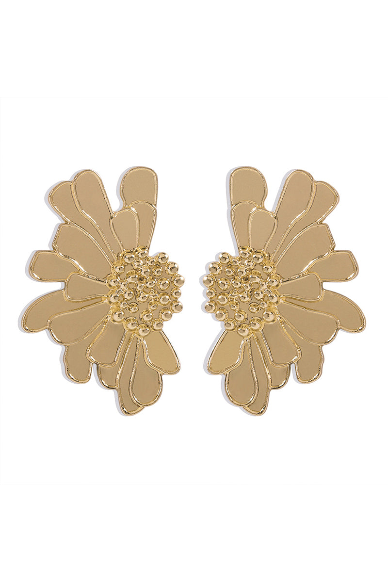 Flower Shape Boho Alloy Vintage Stud Earrings