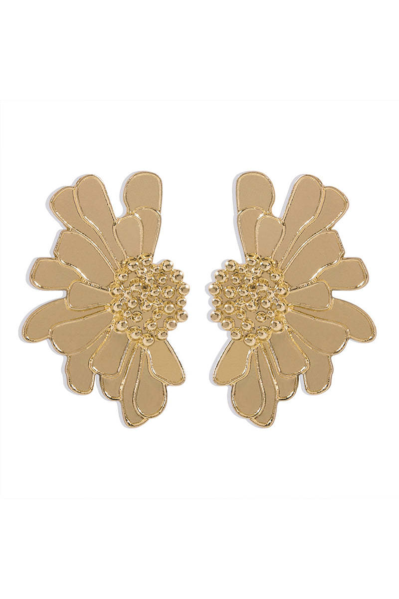 Flower Shape Boho Alloy Vintage Stud Earrings