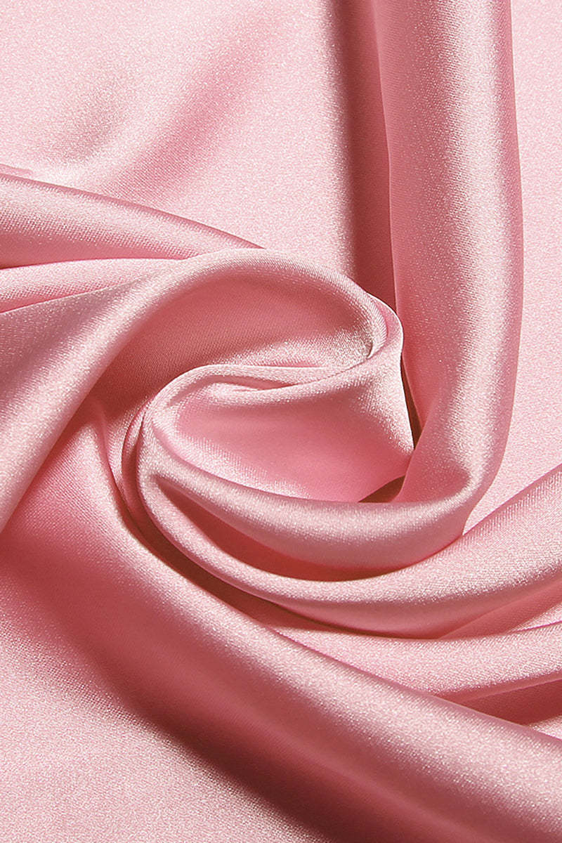 White Cami V Neck Ruched Corset Wrapped Pleated Bodycon Satin Evening Gown Midi Dresses