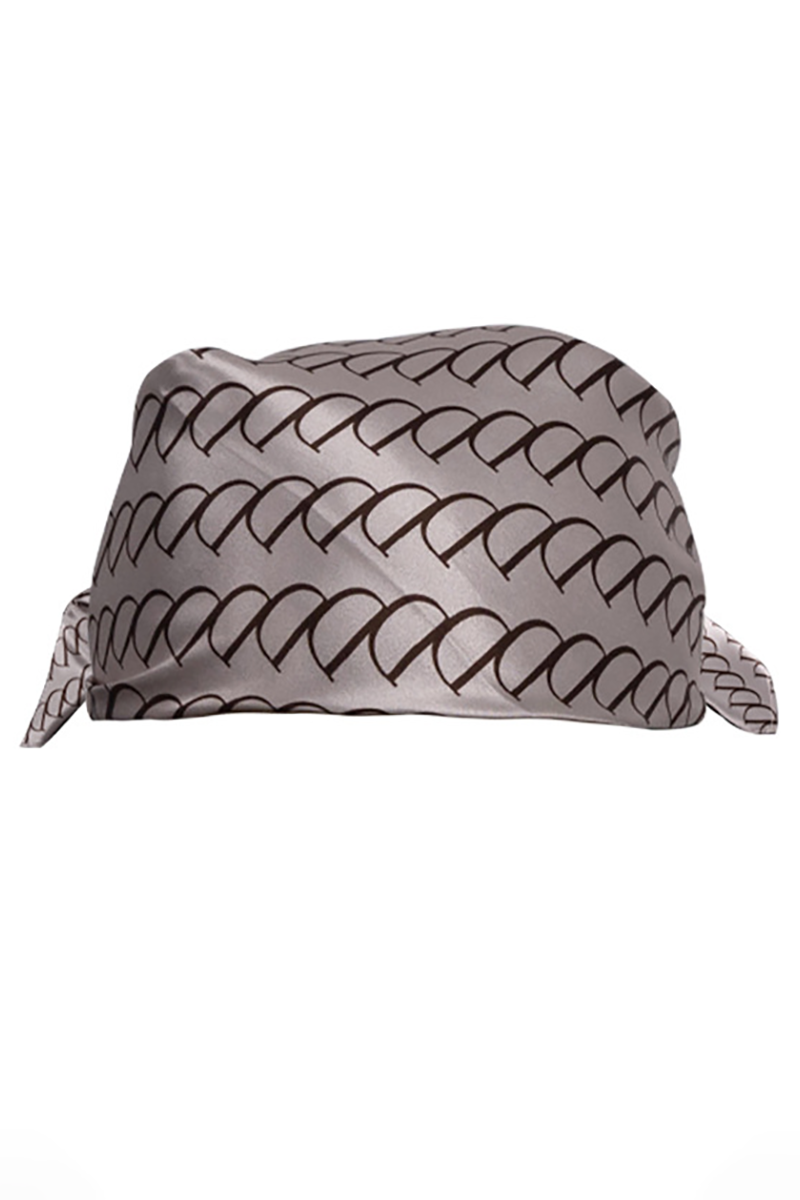 Graphic Print Long Sleeve Blouse Wide Leg Pants Matching Set-Black