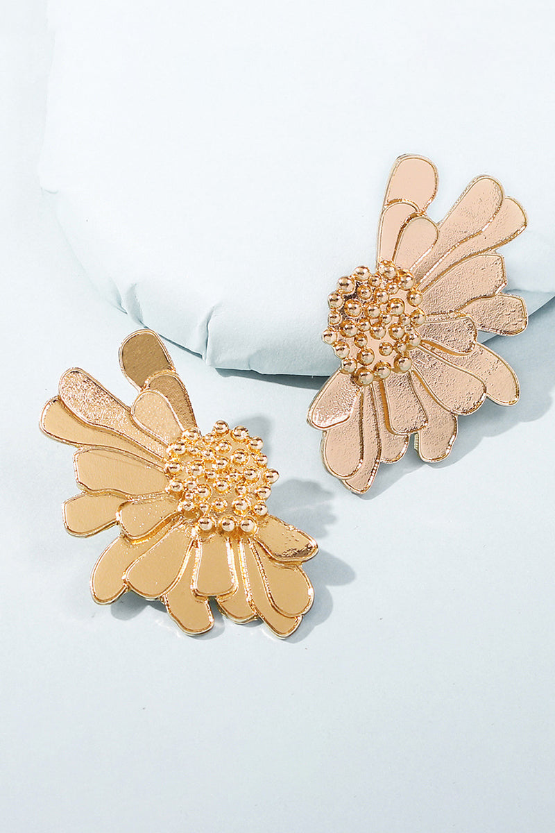 Flower Shape Boho Alloy Vintage Stud Earrings