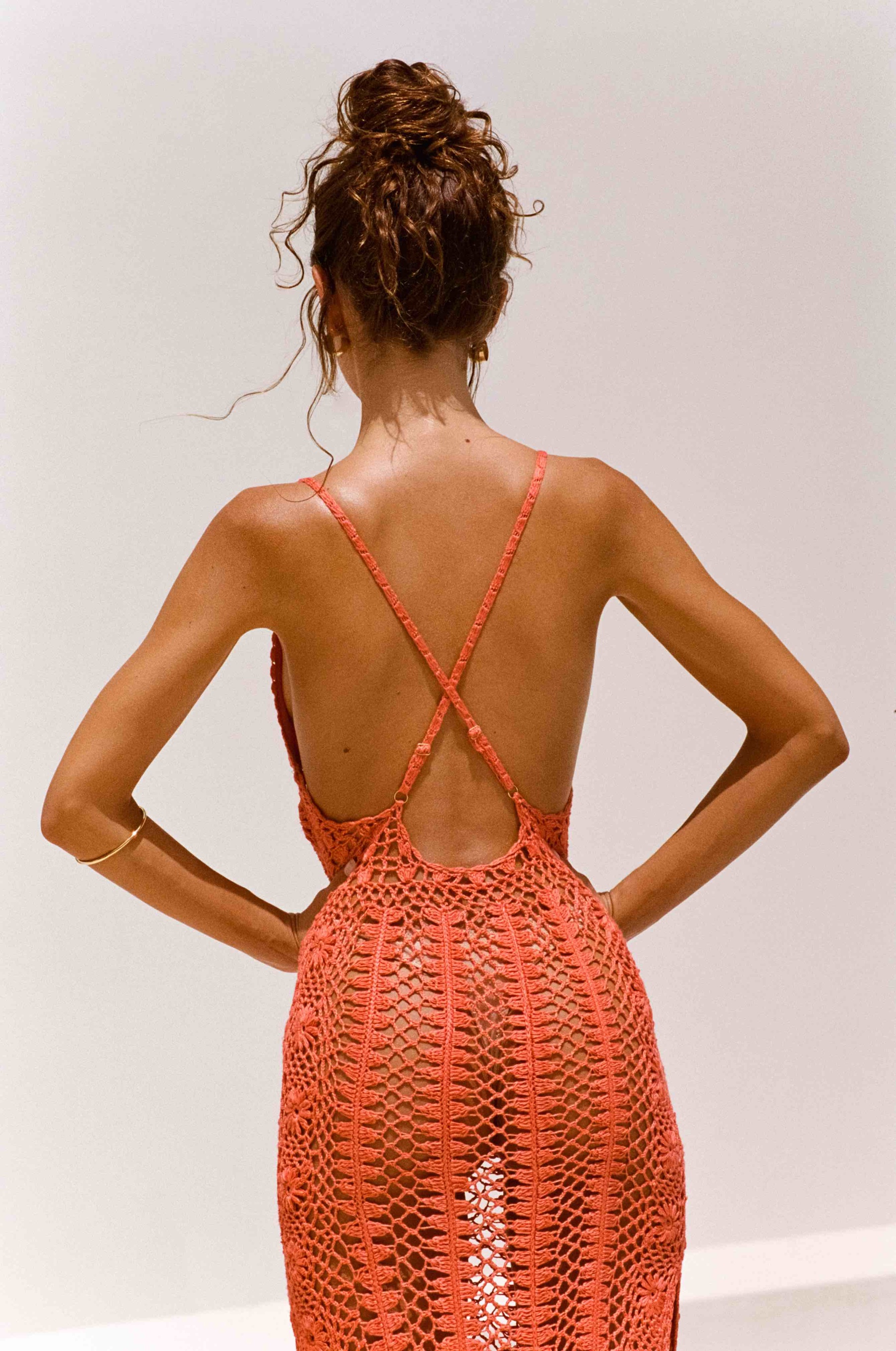 Y2K Fashions Knit V Neck Beach Cover Up Maxi Dresses