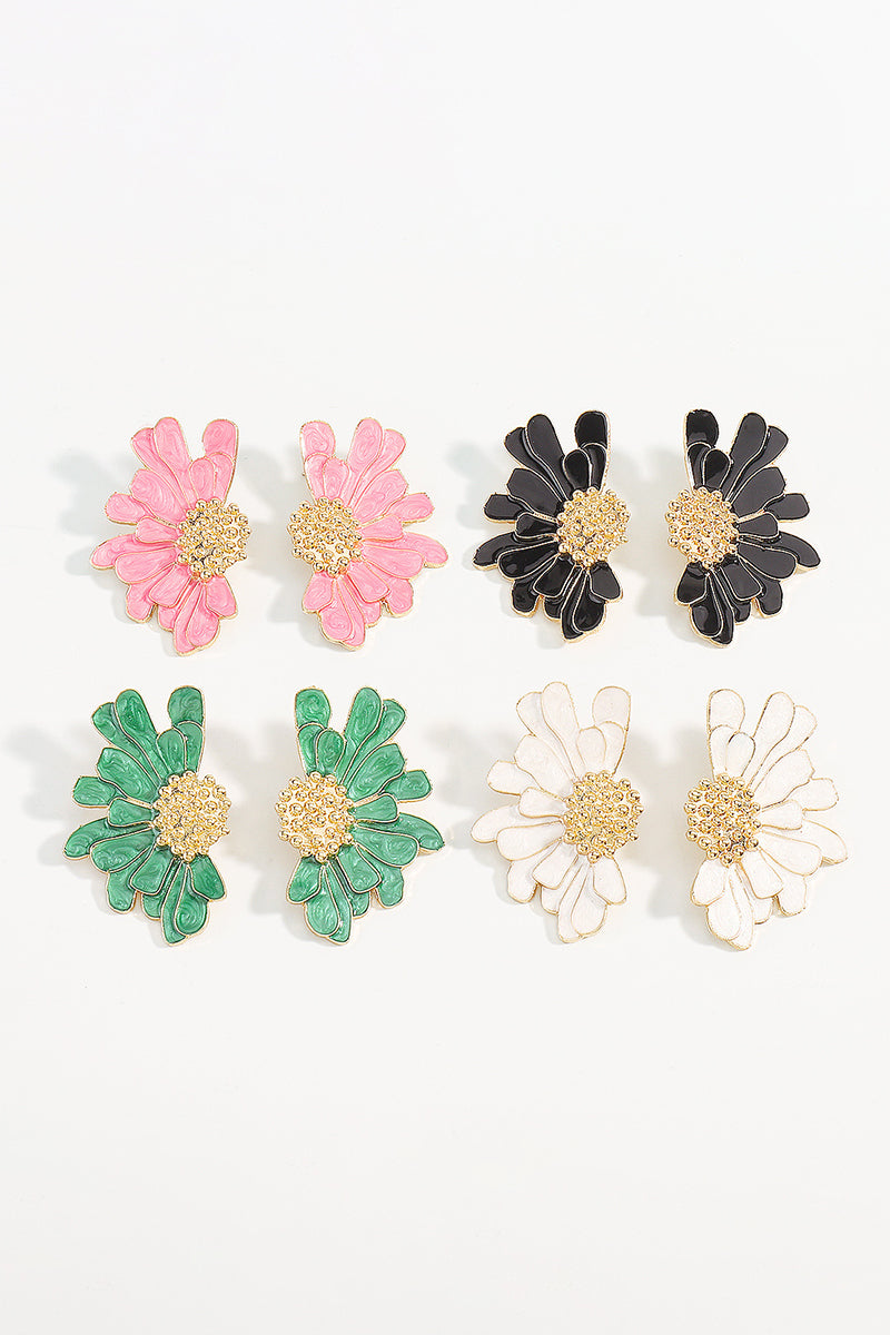 Flower Shape Boho Alloy Vintage Stud Earrings