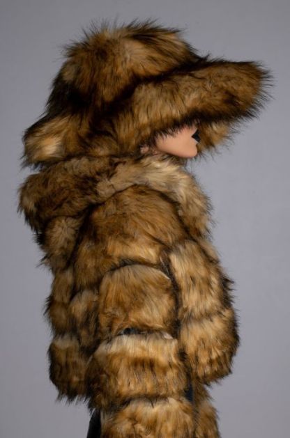 Women Comfort Faux Fur jacket Stylish Winter Look Outerwear