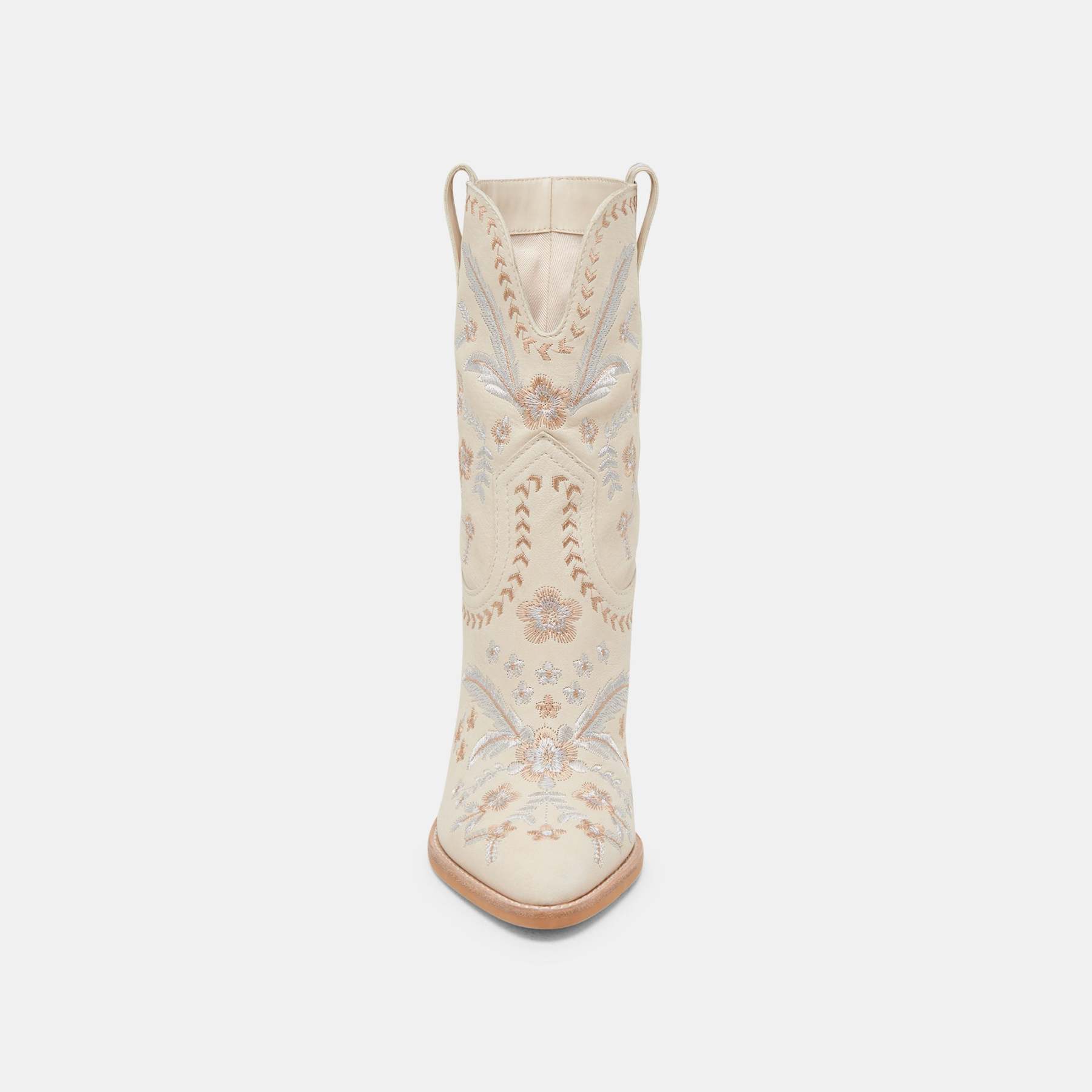 Jessey Floral Boots Creme Nubuck