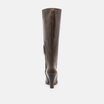 Nelas Boots Dark Olive Leather