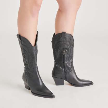 Ryland Boots Black Leather