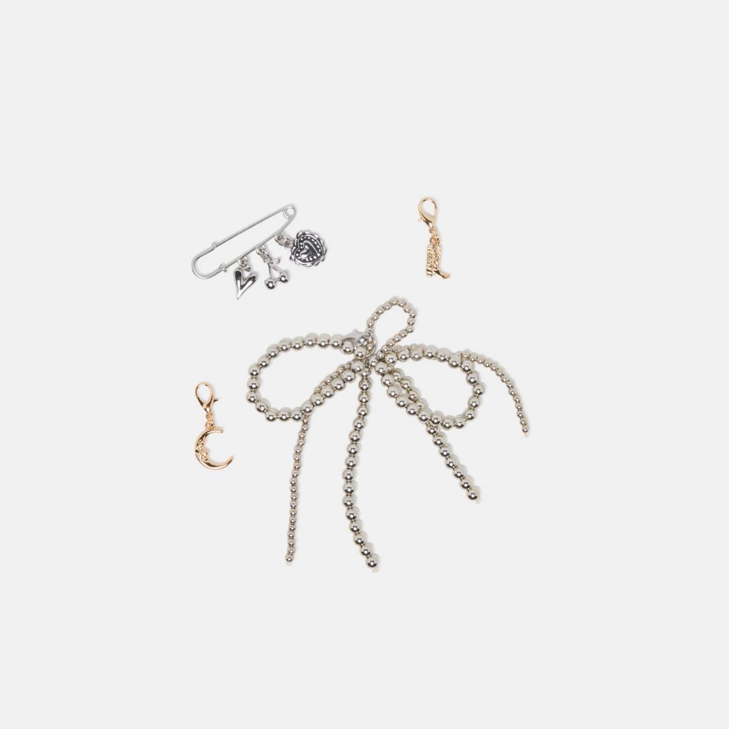 Delany Sneakers Light Gold + Pin Charm Bundle