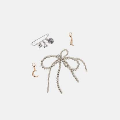 Delany Sneakers Light Gold + Pin Charm Bundle