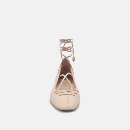 BEATE BALLET FLATS LIGHT PINK LEATHER
