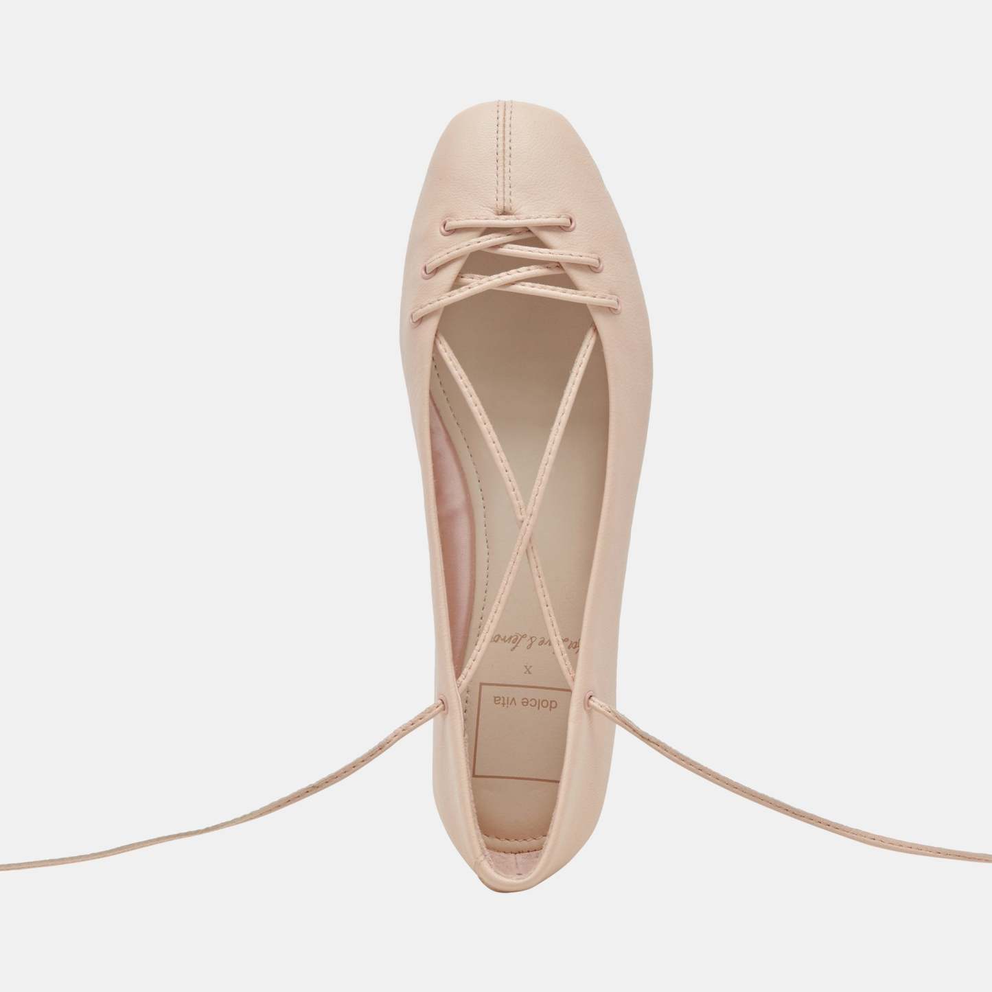 BEATE BALLET FLATS LIGHT PINK LEATHER