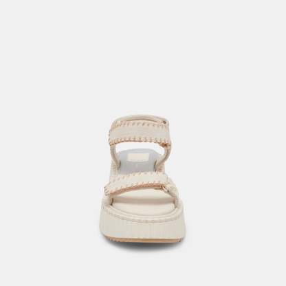 Debra Sandals Ivory Suede