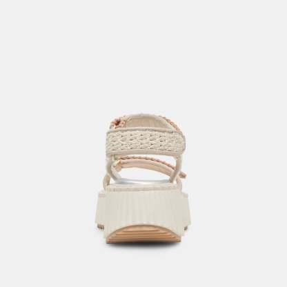 Debra Sandals Ivory Suede