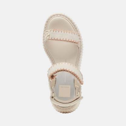 Debra Sandals Ivory Suede