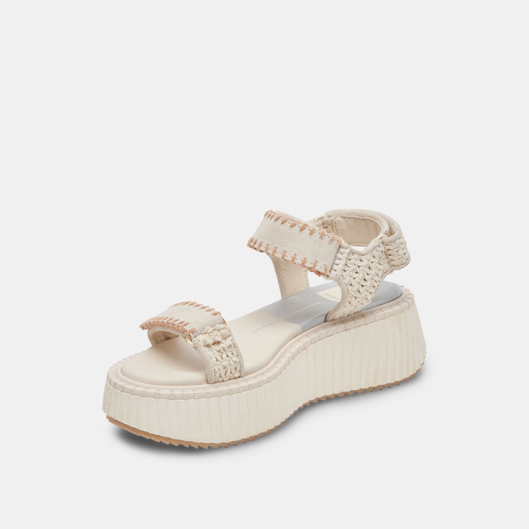 Debra Sandals Ivory Suede