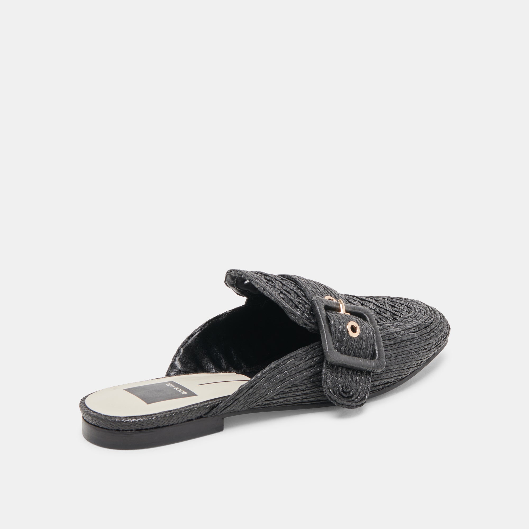 Sianna Flats Black Raffia