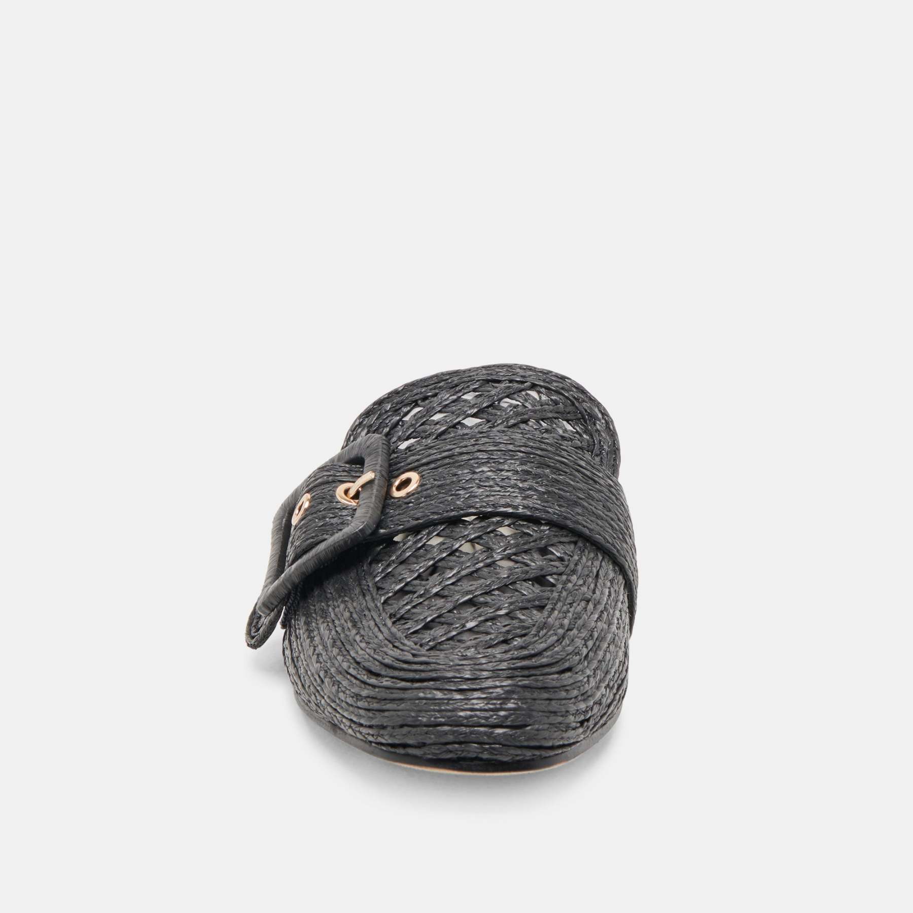 Sianna Flats Black Raffia