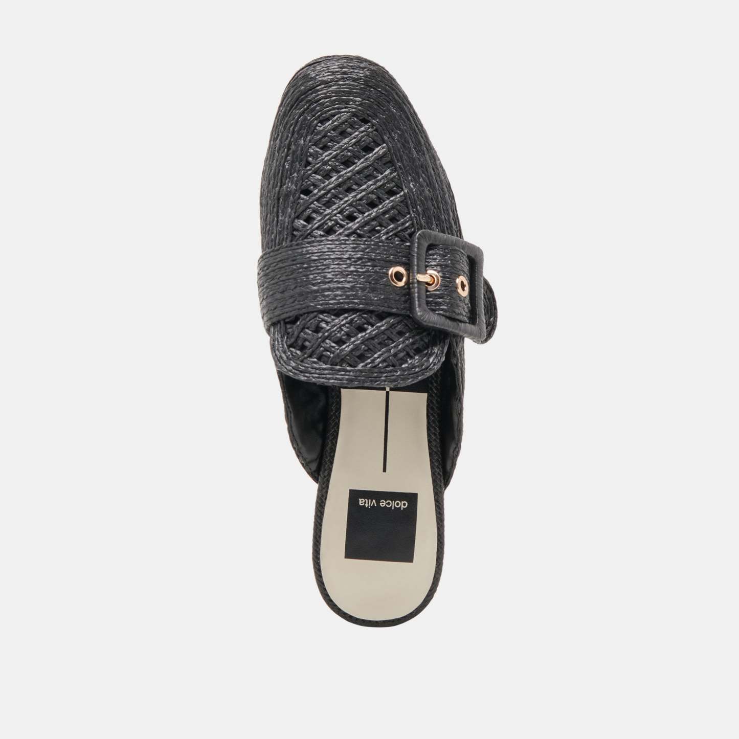 Sianna Flats Black Raffia