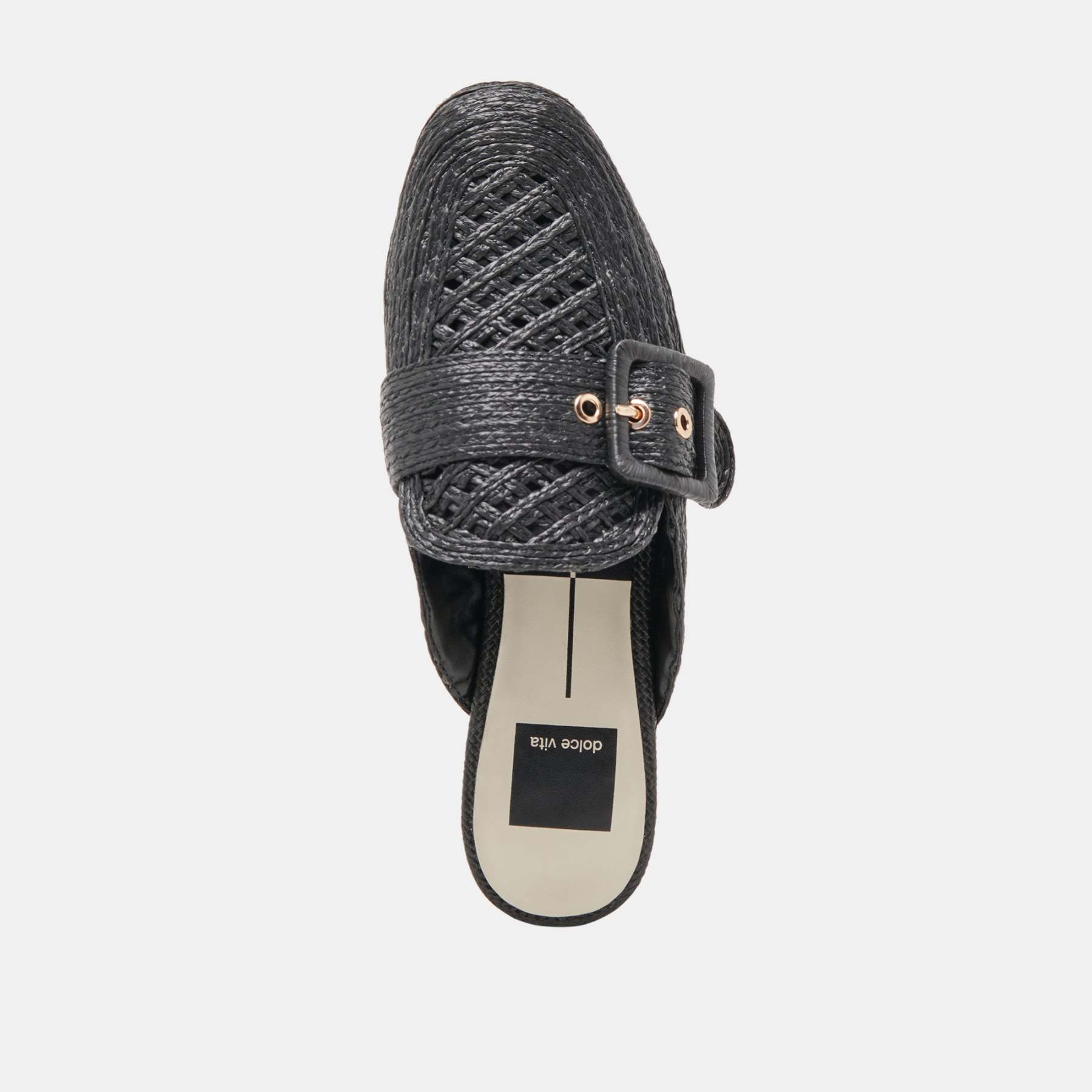 Sianna Flats Black Raffia