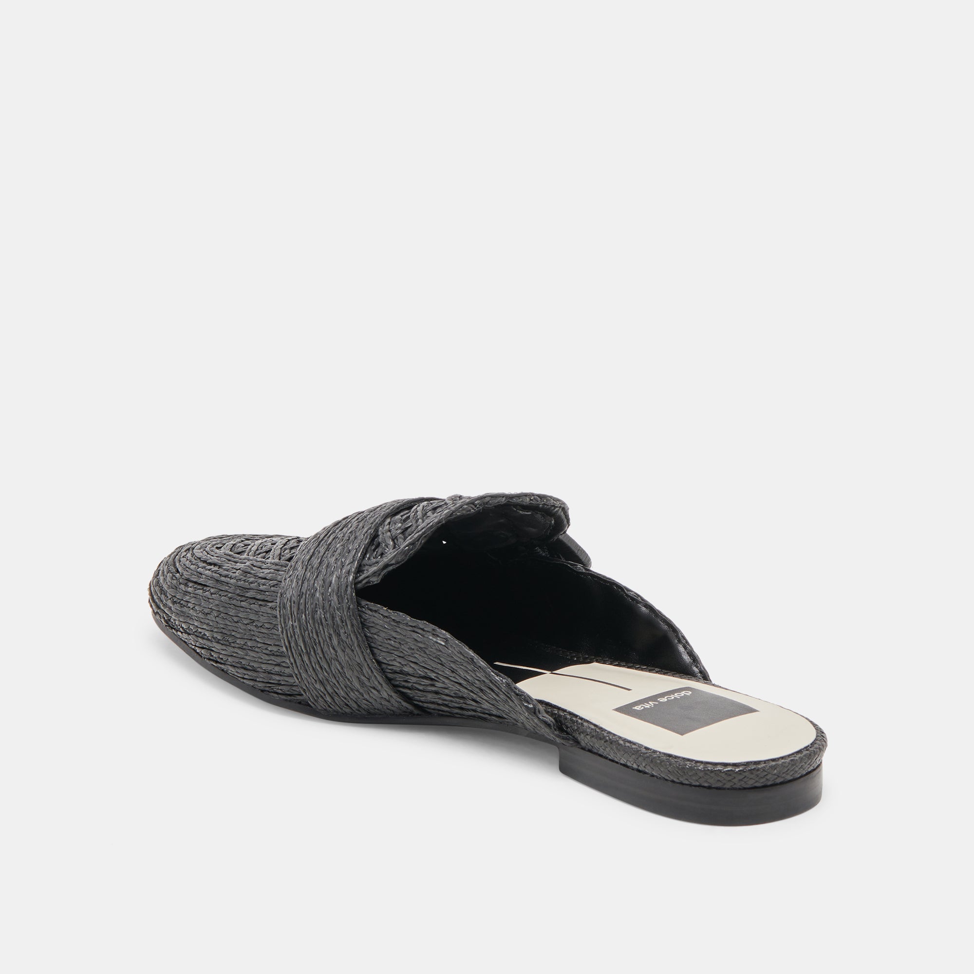 Sianna Flats Black Raffia