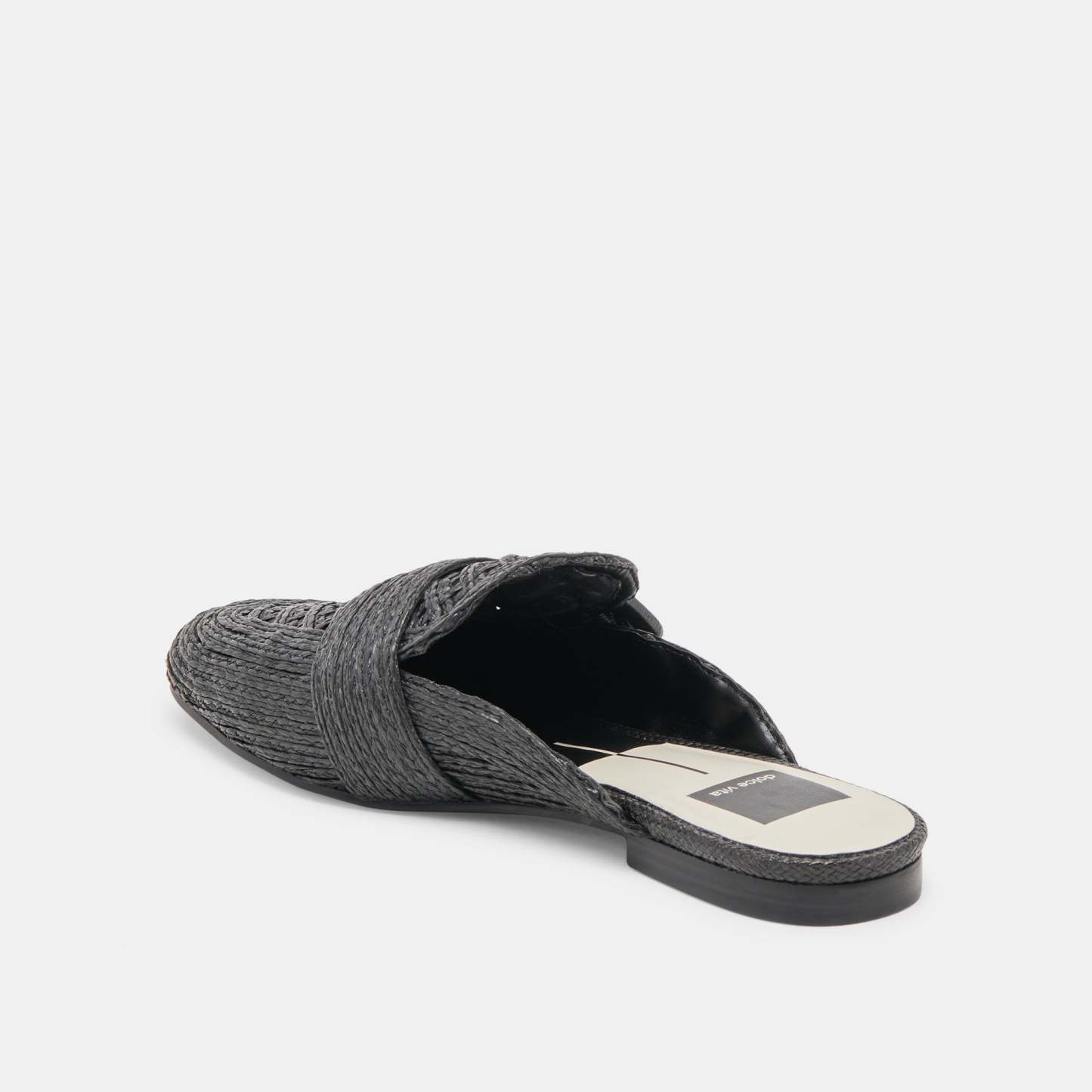 Sianna Flats Black Raffia