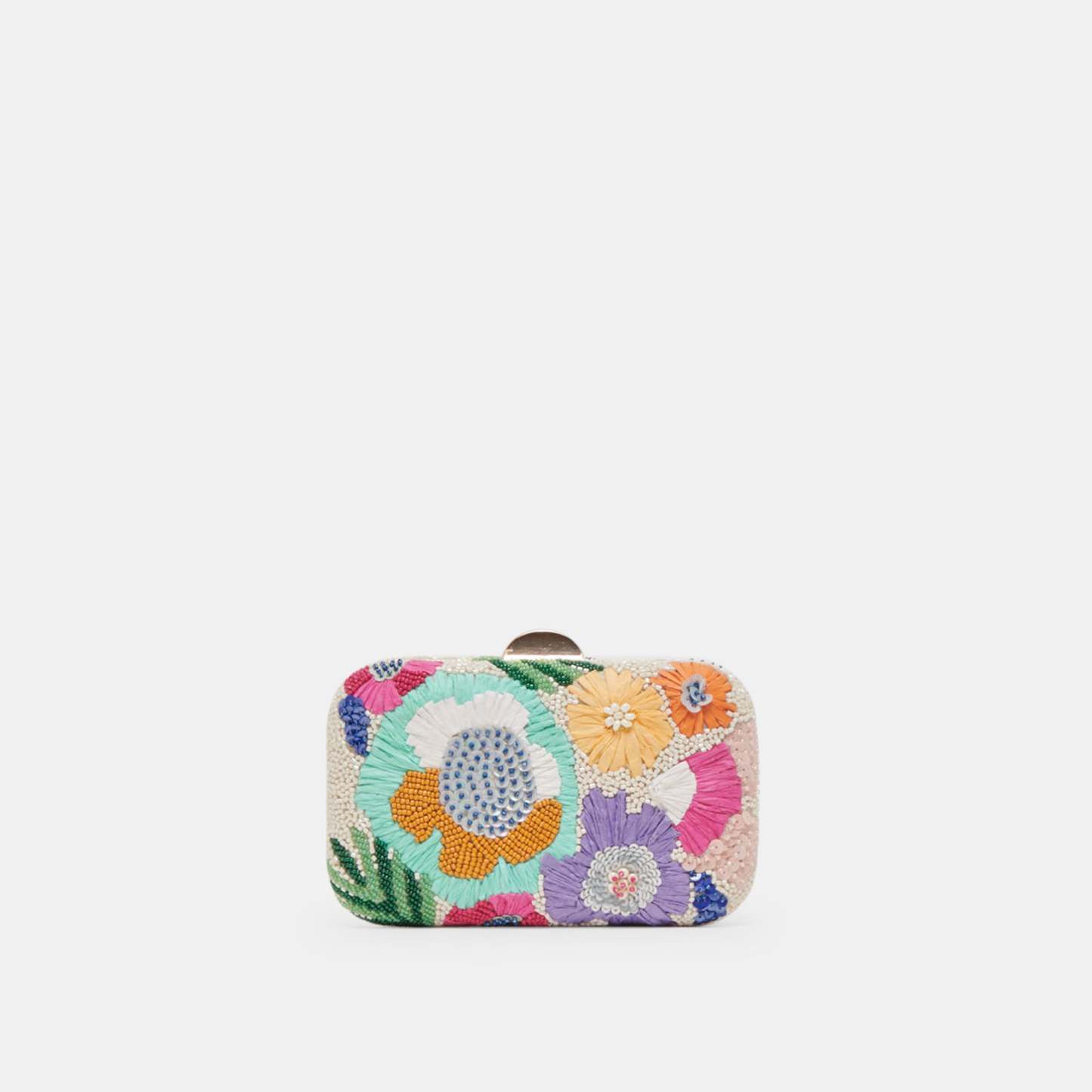 Daisy Clutch Pastel Multi Beaded