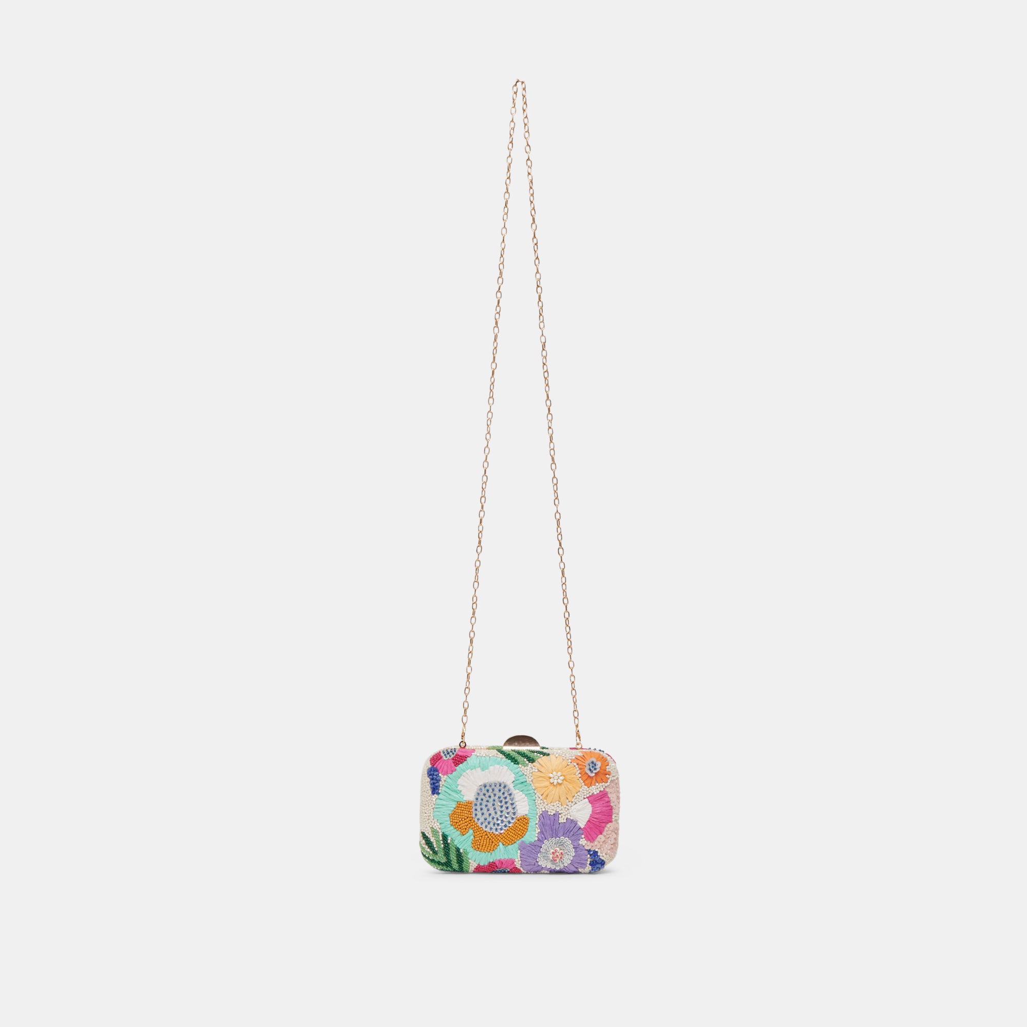 Daisy Clutch Pastel Multi Beaded