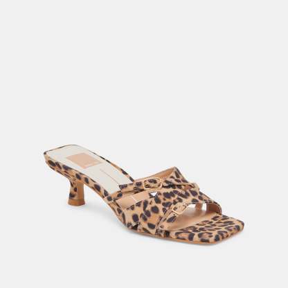 Bryant Heels Dk Leopard Suede