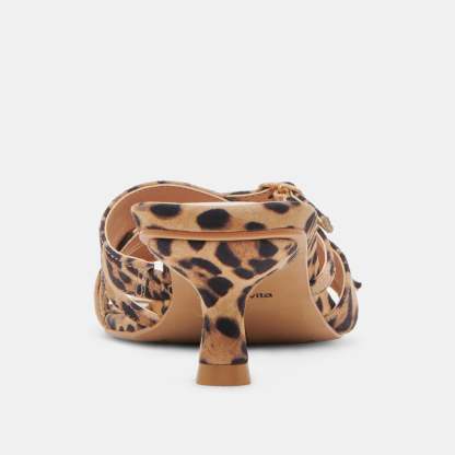 Bryant Heels Dk Leopard Suede