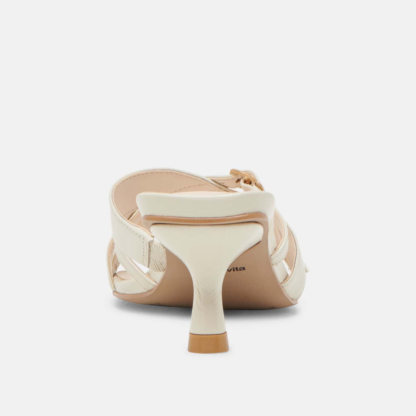 Bryant Heels Ivory Crinkle Patent
