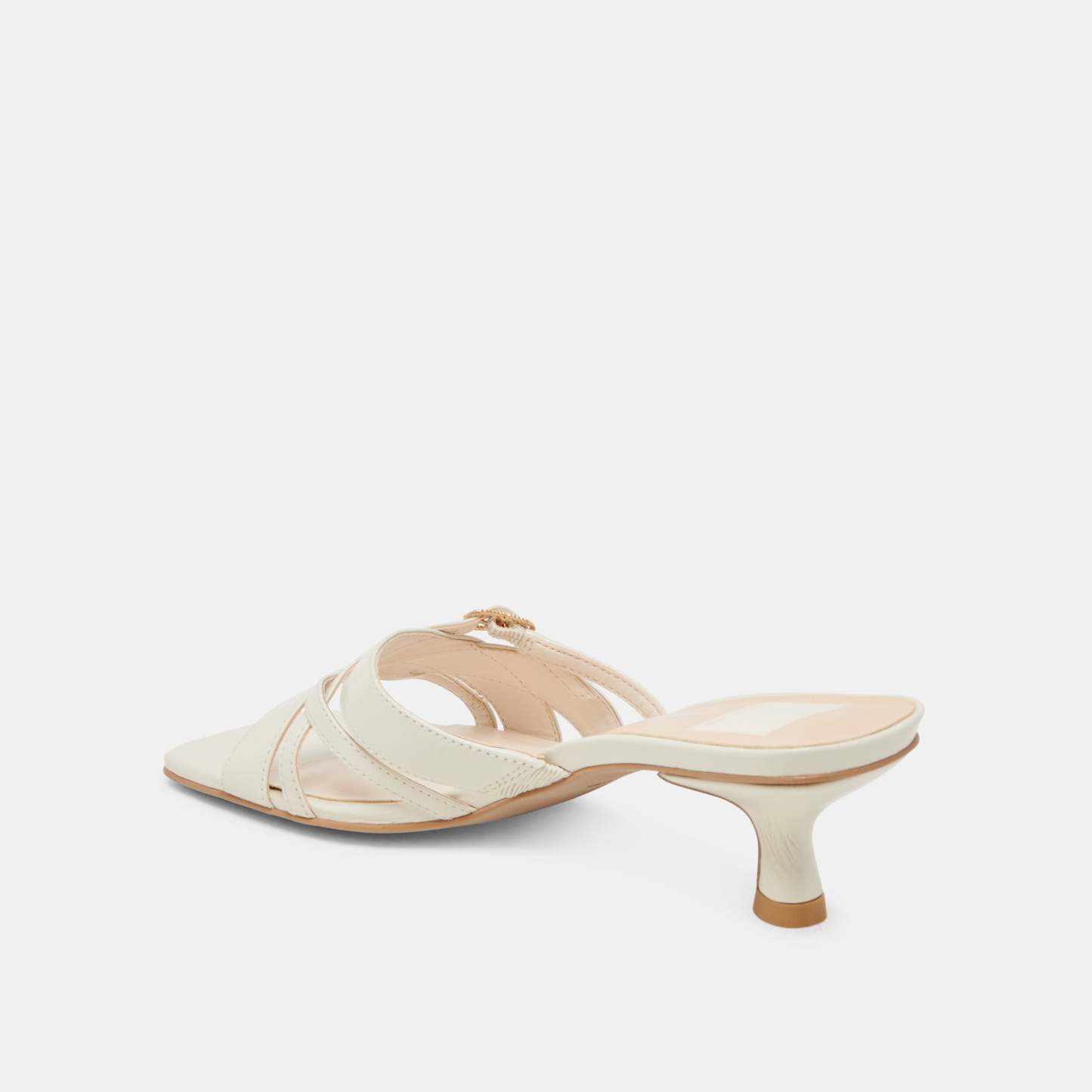 Bryant Heels Ivory Crinkle Patent