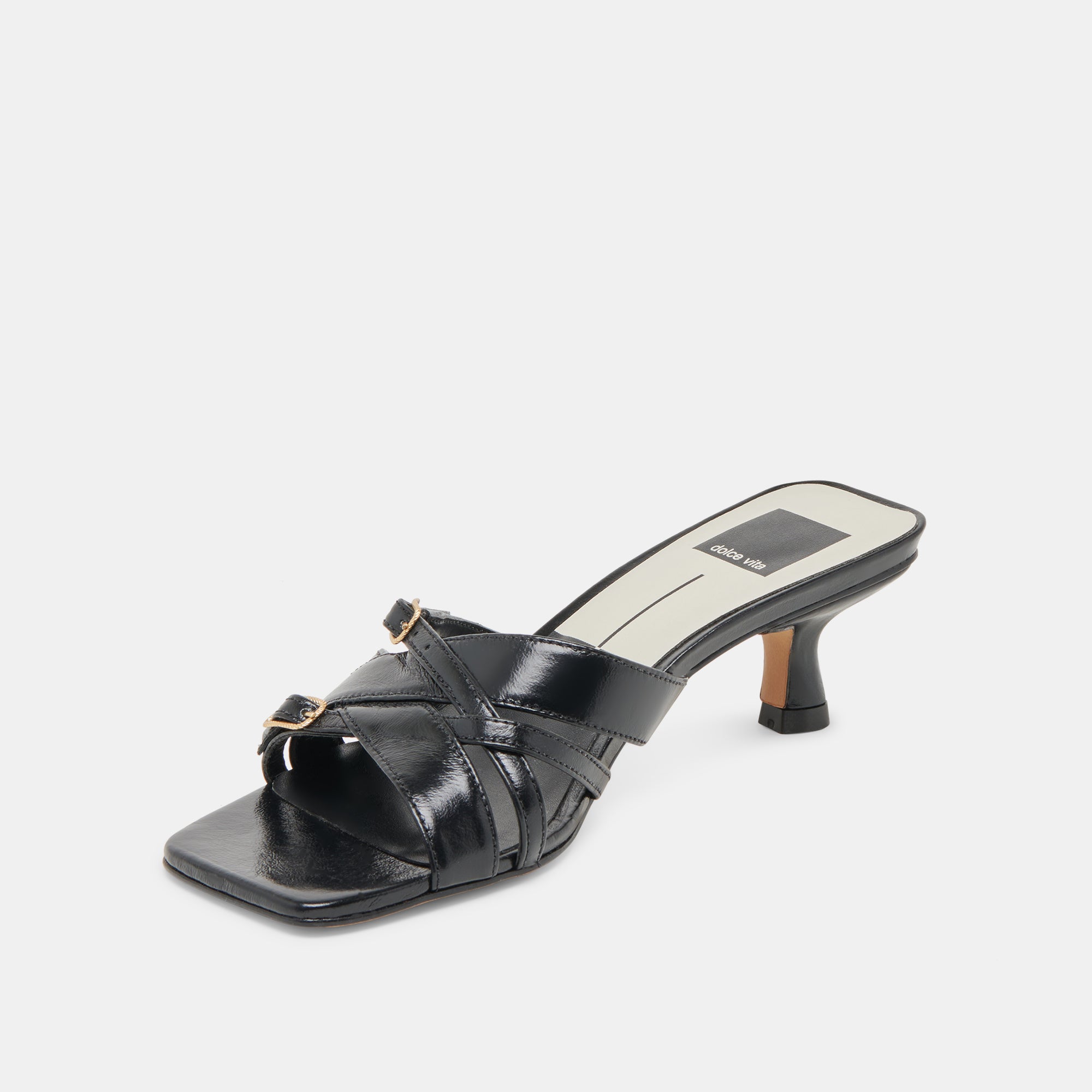 Bryant Heels Midnight Crinkle Patent