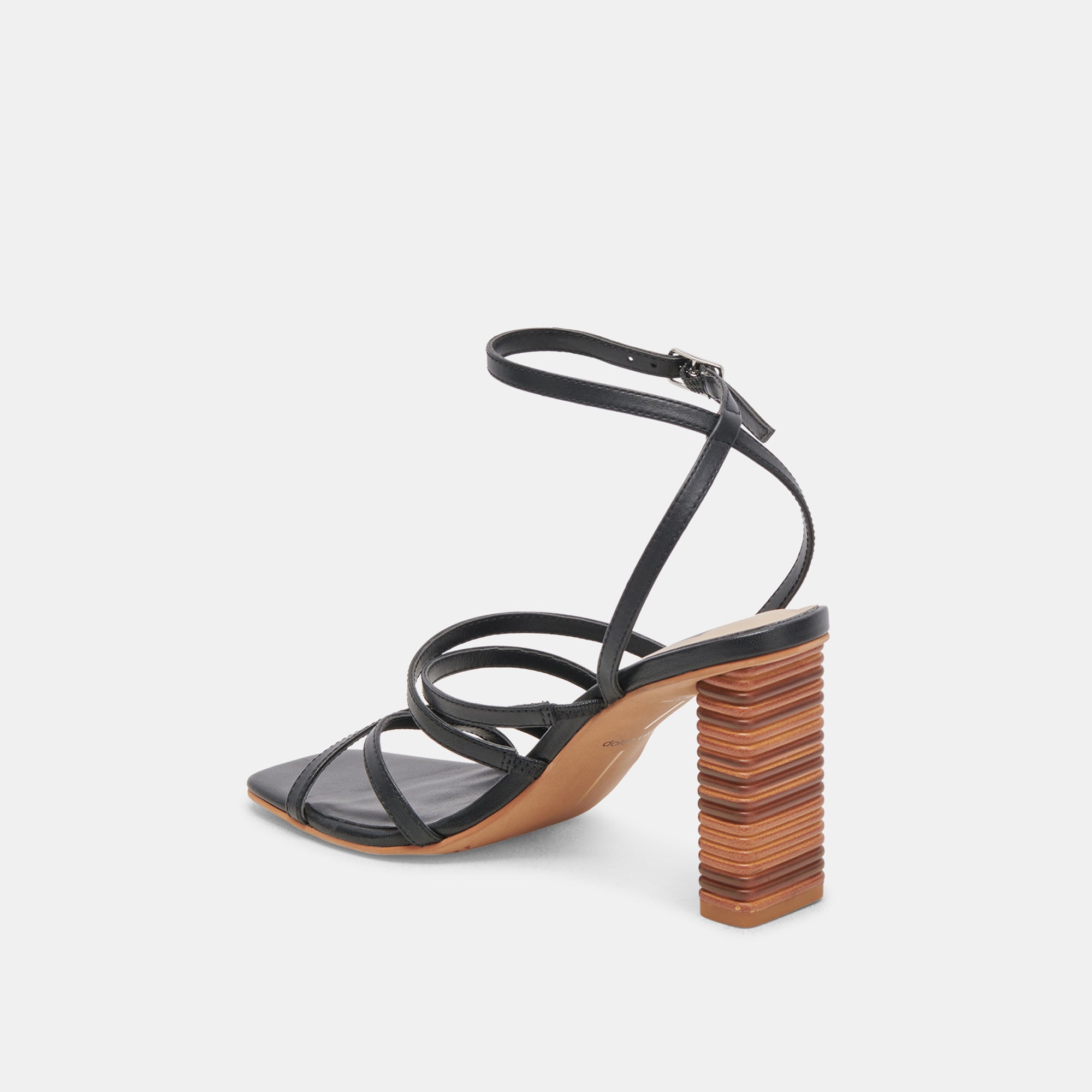 JENKO HEELS BLACK LEATHER