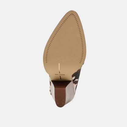 Jolyn Heels Cocoa Taurus Calf Hair