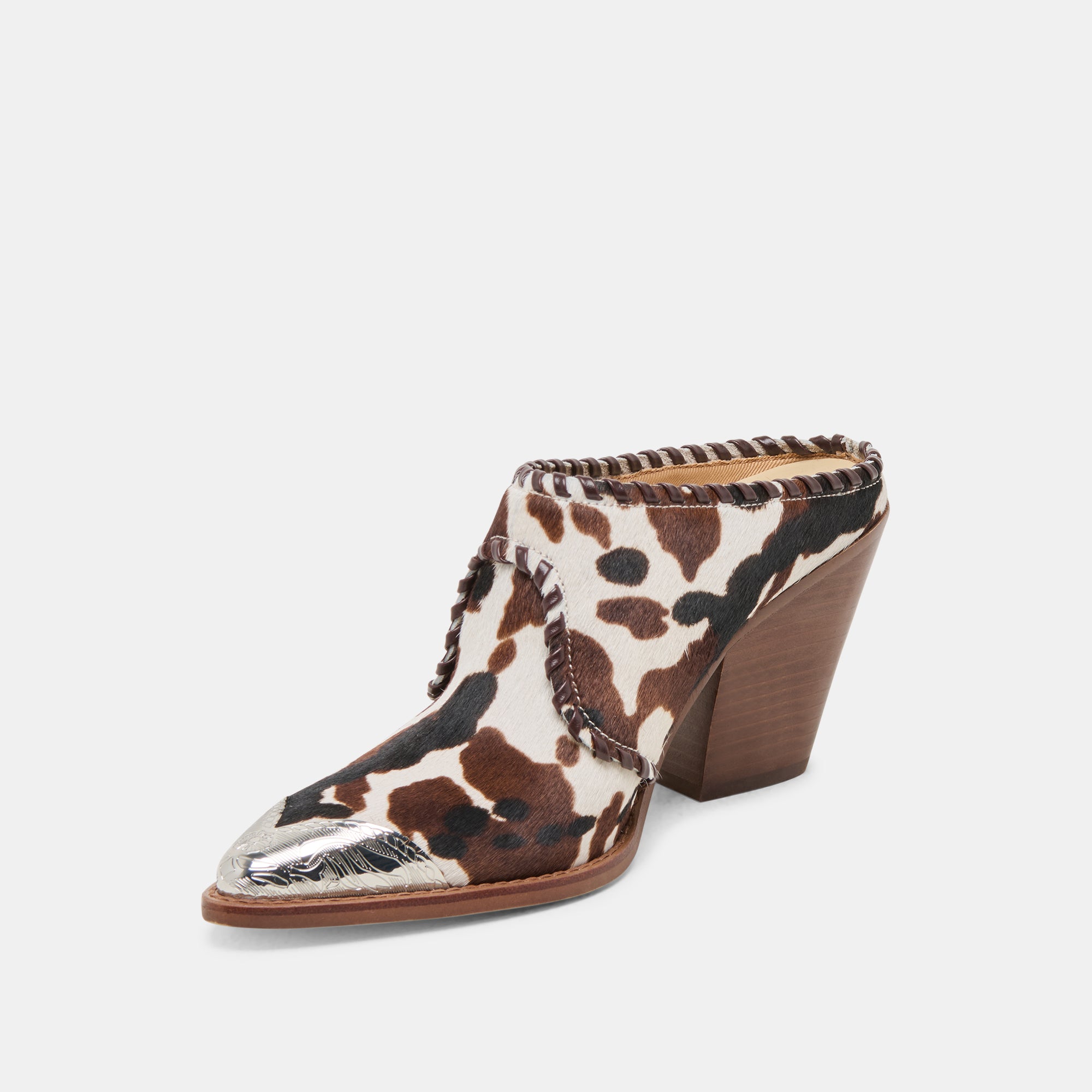 Jolyn Heels Cocoa Taurus Calf Hair