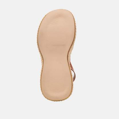 Skylar Wedges Brown Leather