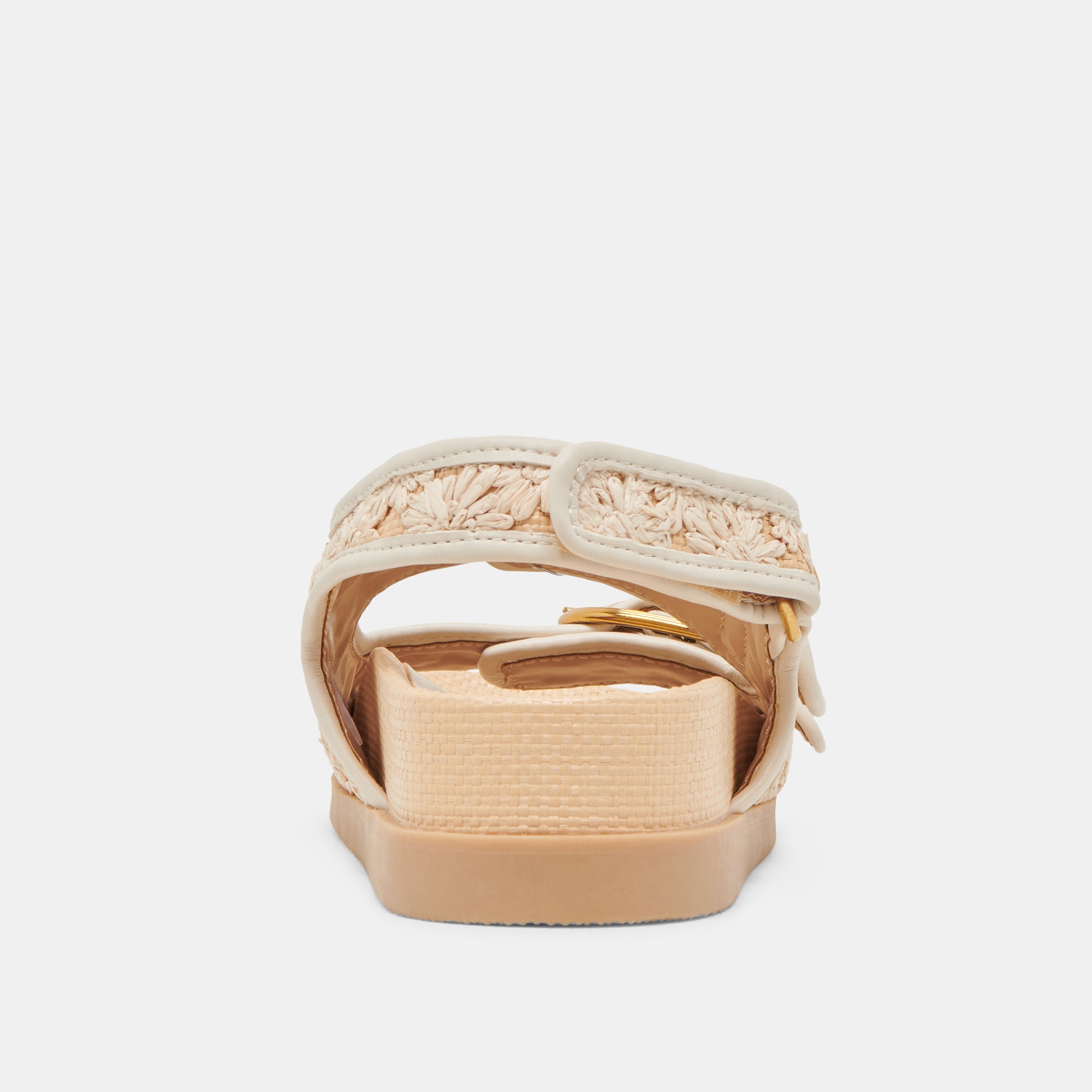 Starla Sandals Creme Floral Raffia