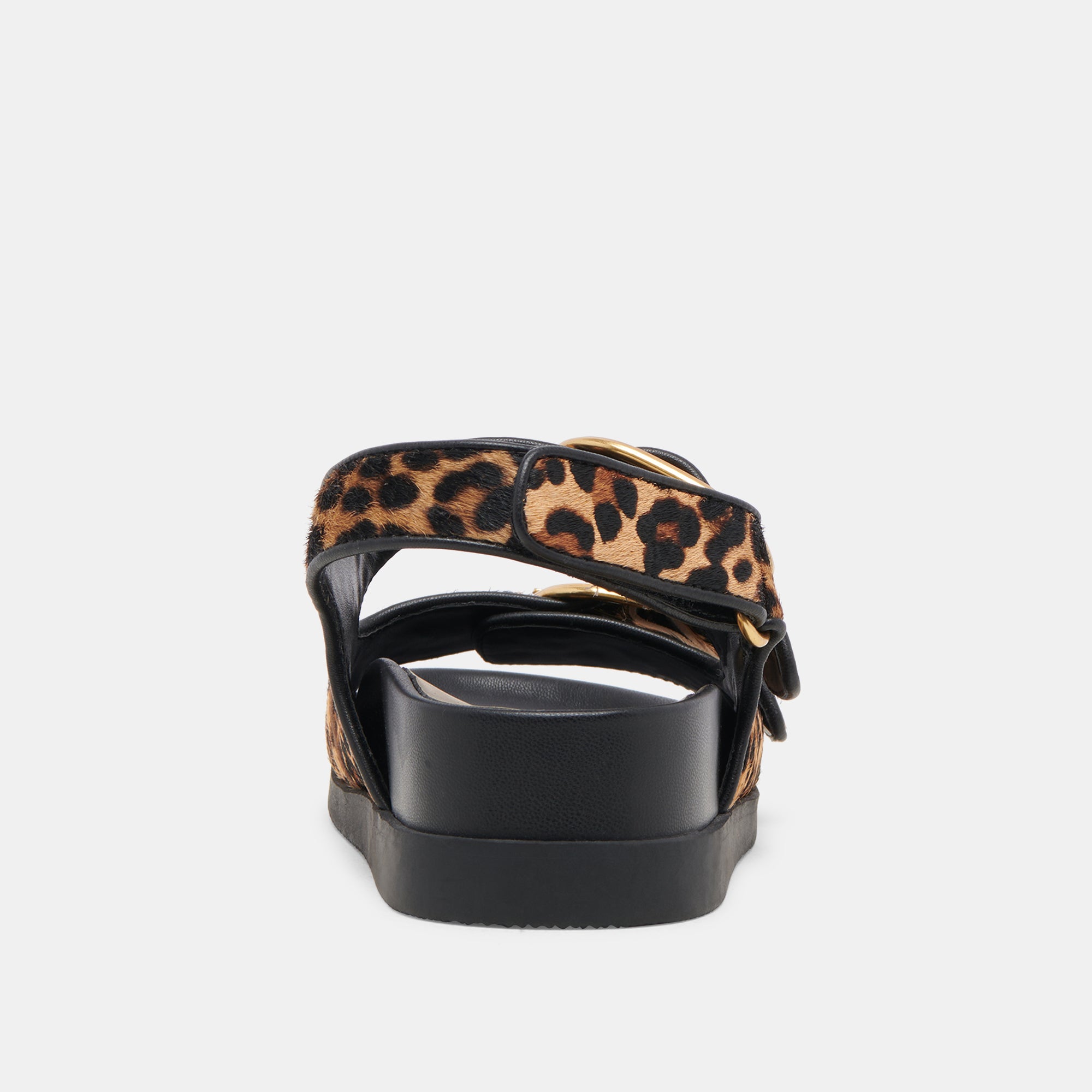 Starla Sandals Leopard Black Calf Hair