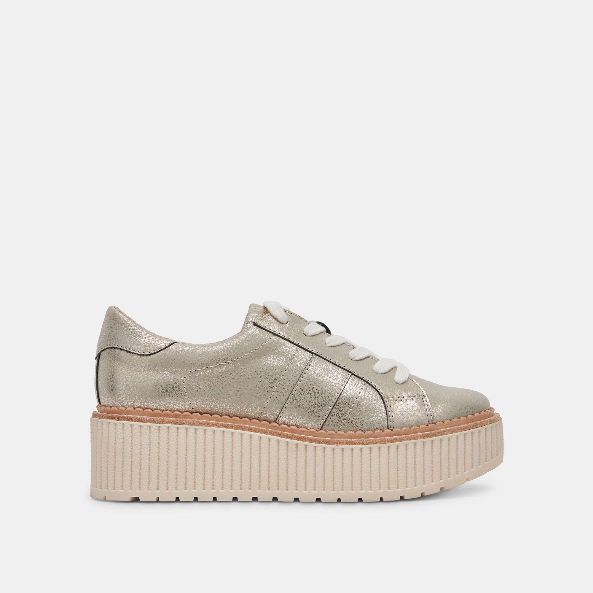 Tiger Sneakers Light Gold Leather