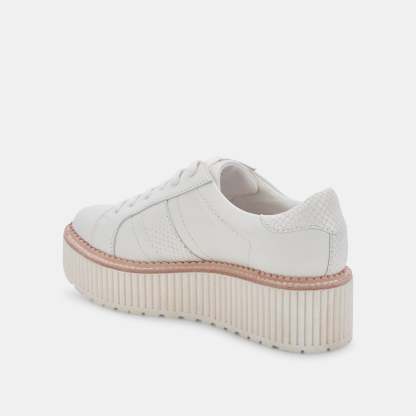 Tiger Sneakers White Leather