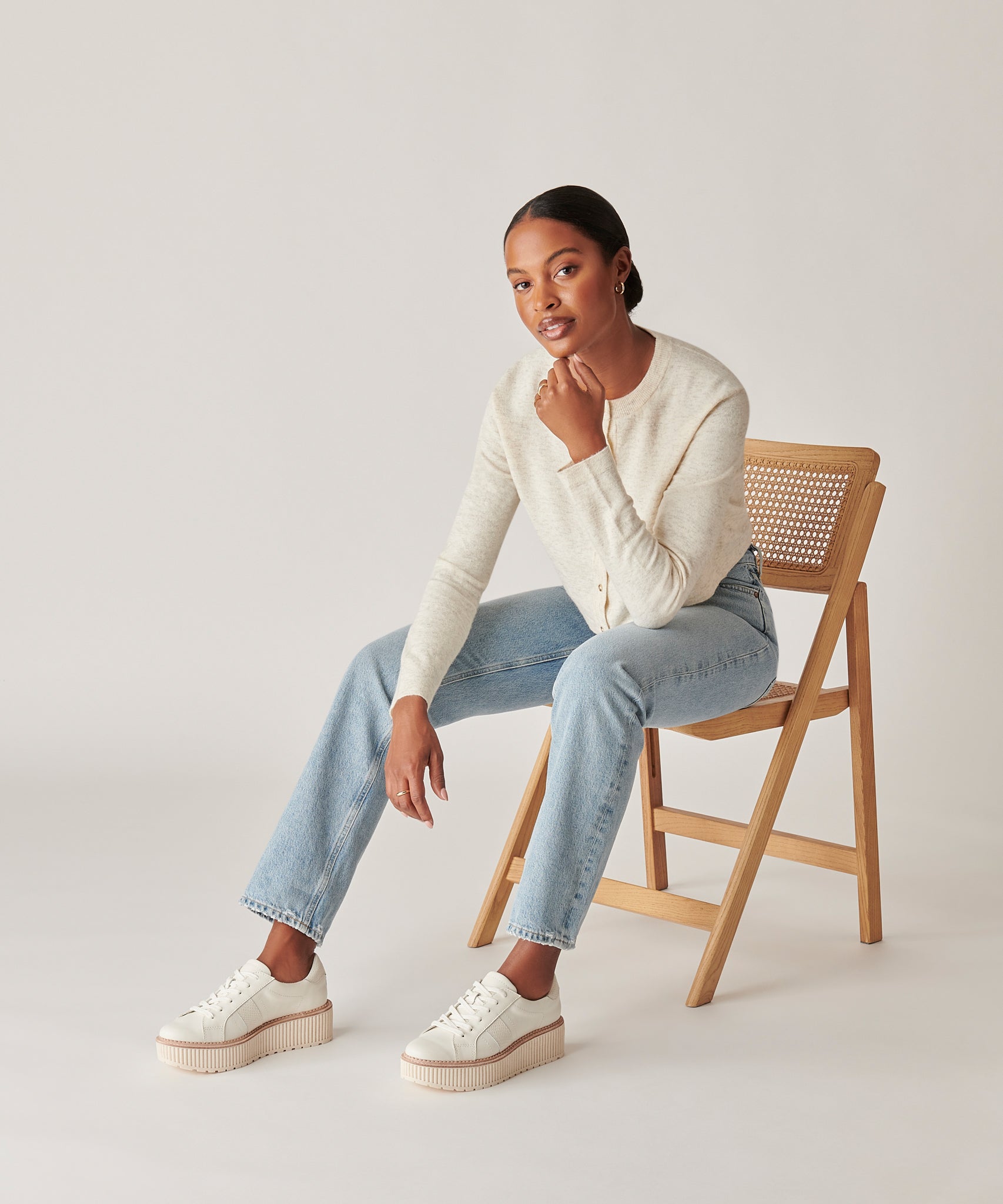 Tiger Sneakers White Leather